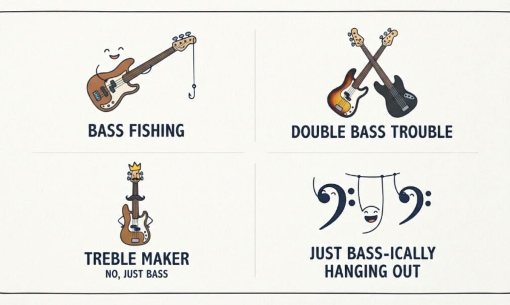 Bass Guitar Puns