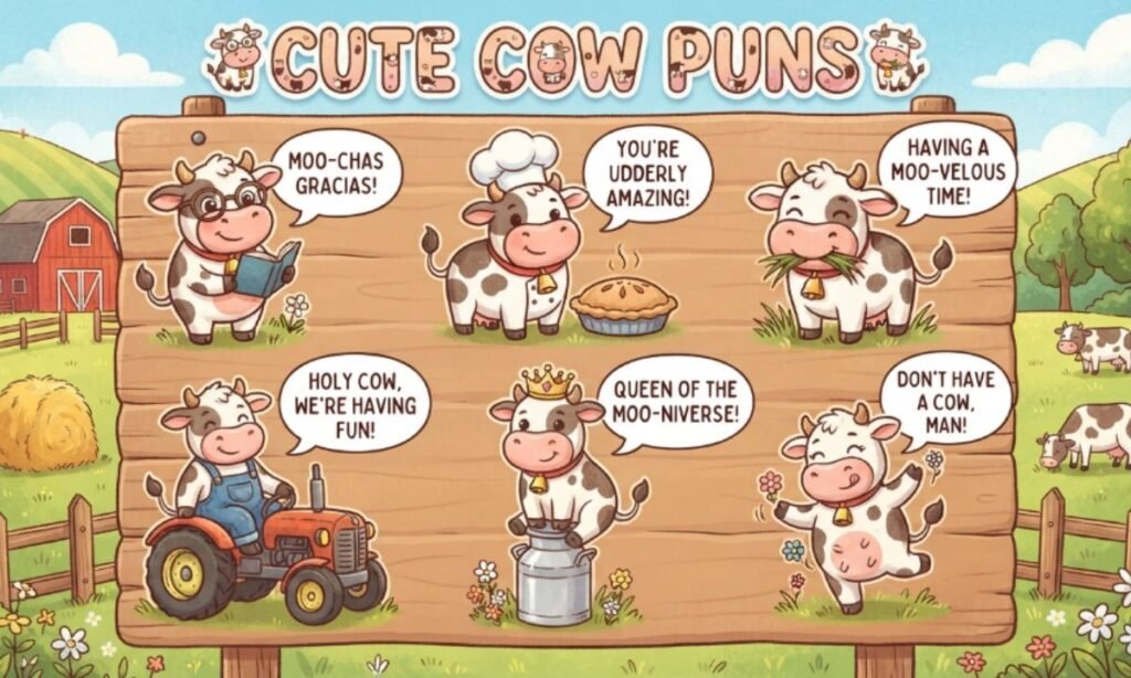 Cute Cow Puns