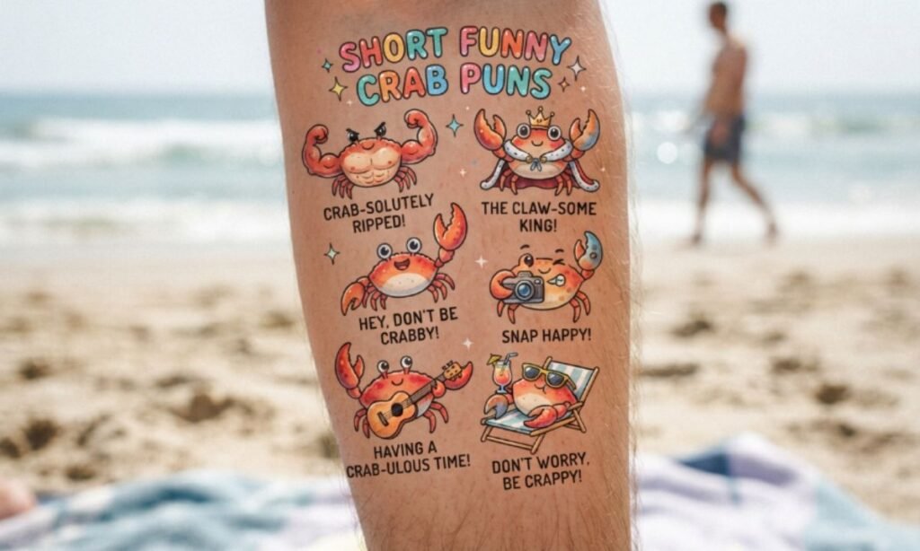 Short Funny Crab Puns