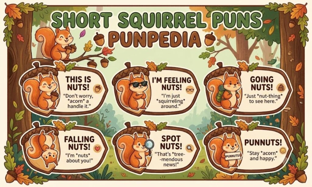 Short squirrel puns punpedia