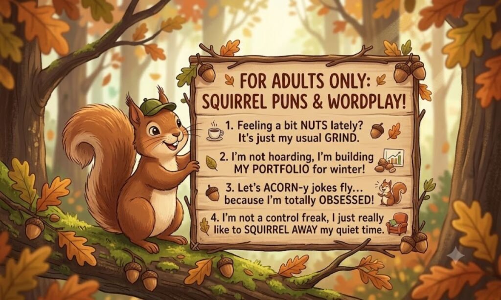 Squirrel Puns for Adult