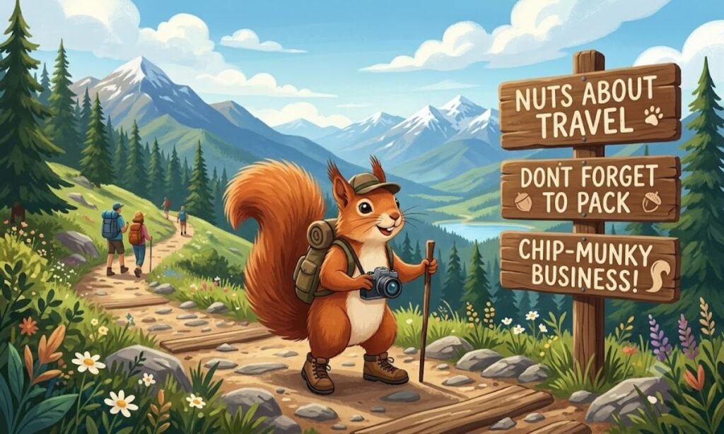 Squirrel Puns for Tourists and Travelers