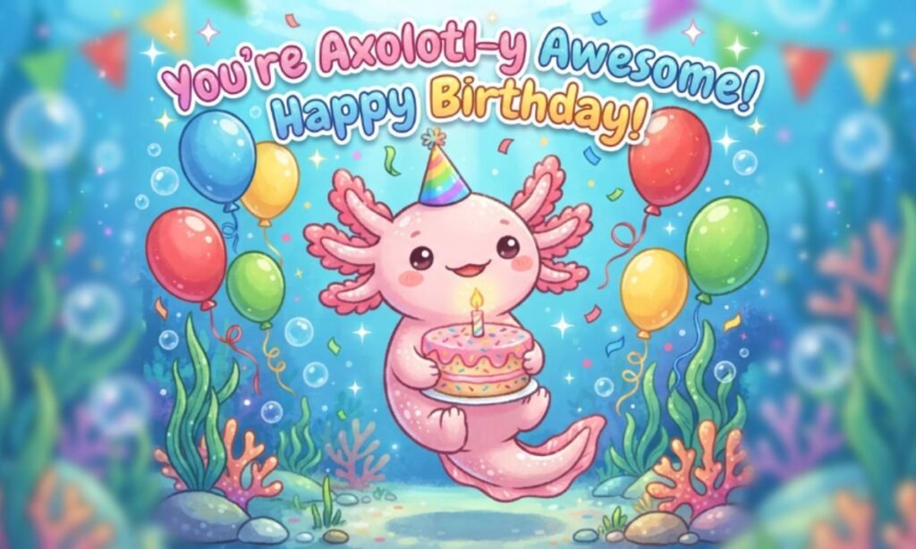 Axolotl Puns for Birthday