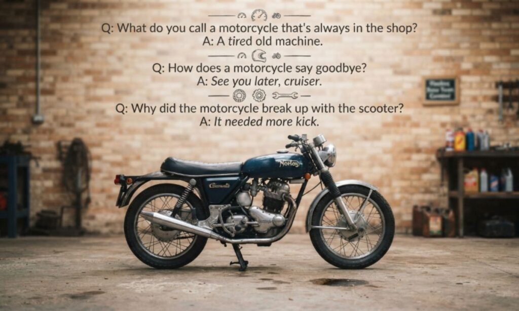 Best Motorcycle Themed Wordplay Jokes