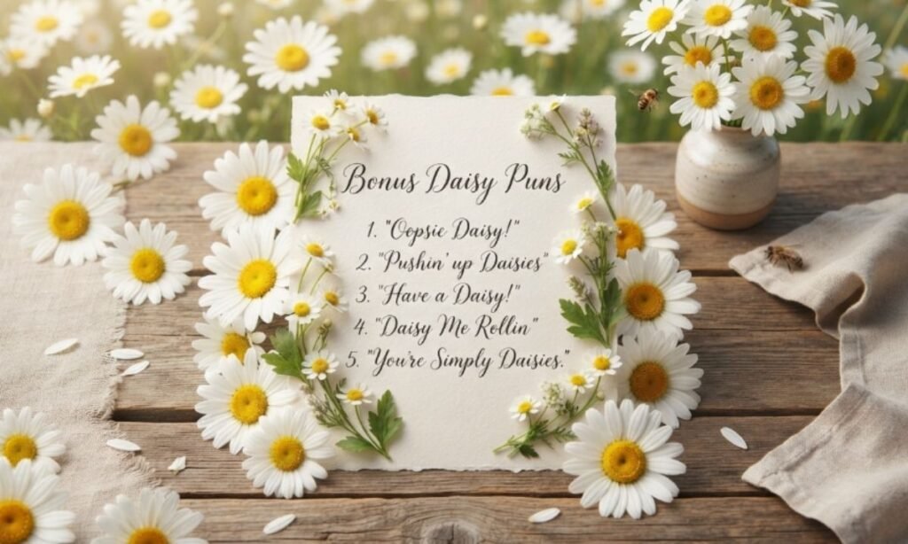 Bonus Daisy Puns