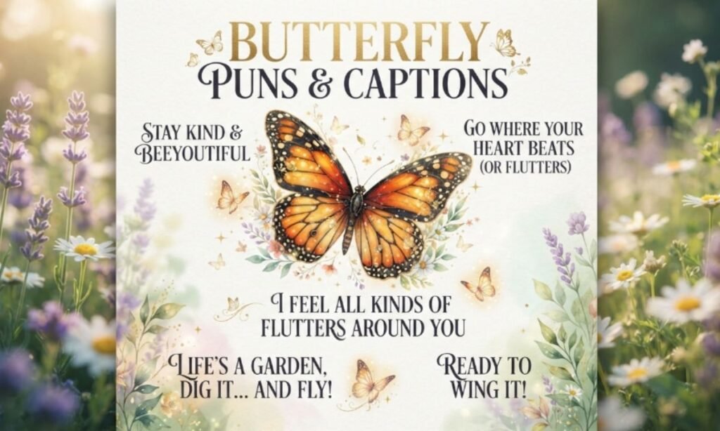 Butterfly Puns Captions