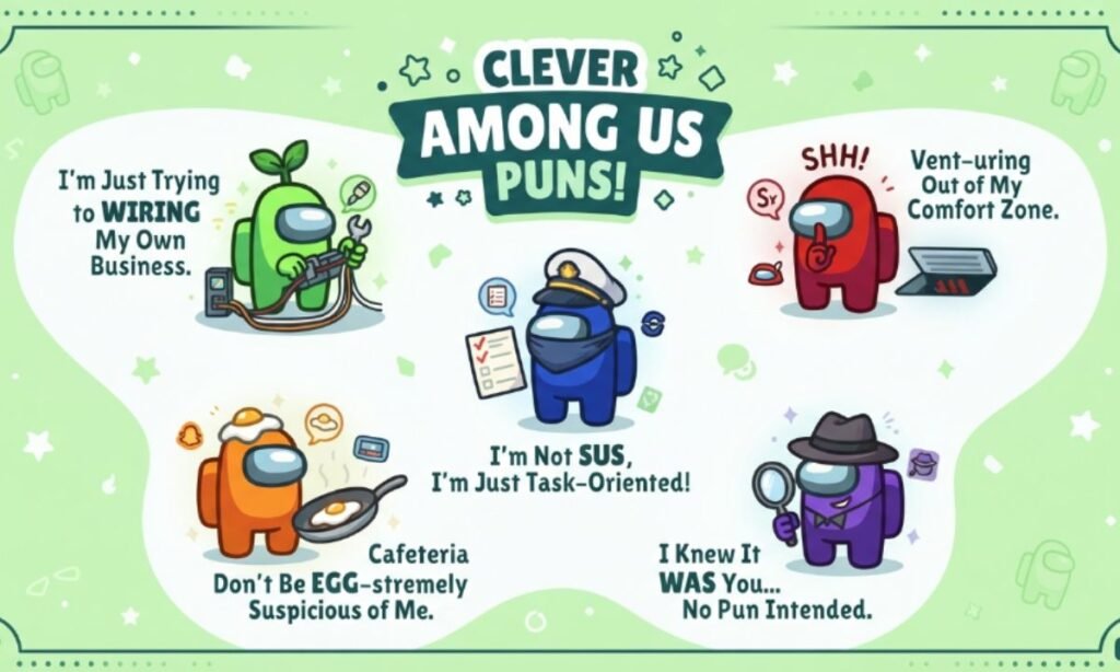Clever Among Us Puns for Instagram