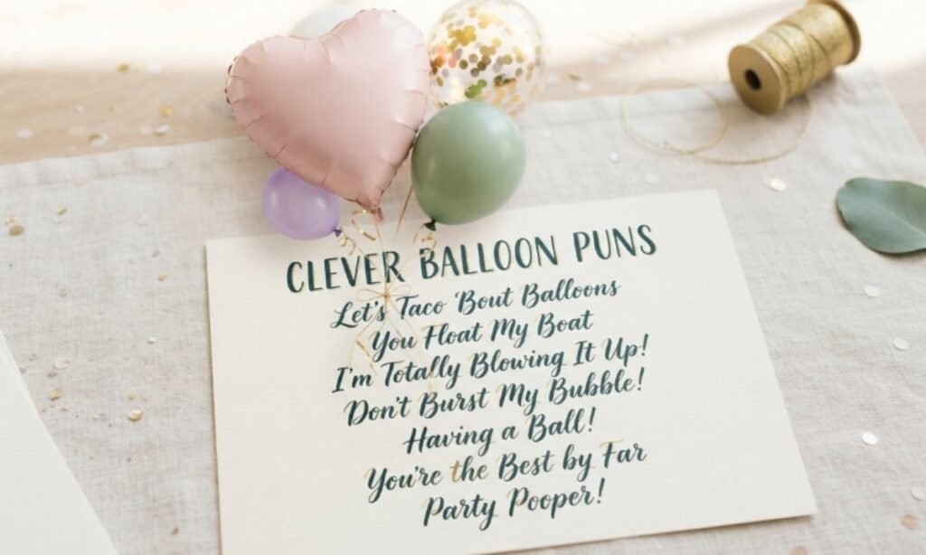 Clever Balloon Puns for Instagram