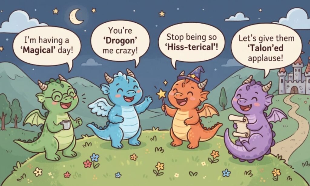 Cute Dragon Puns