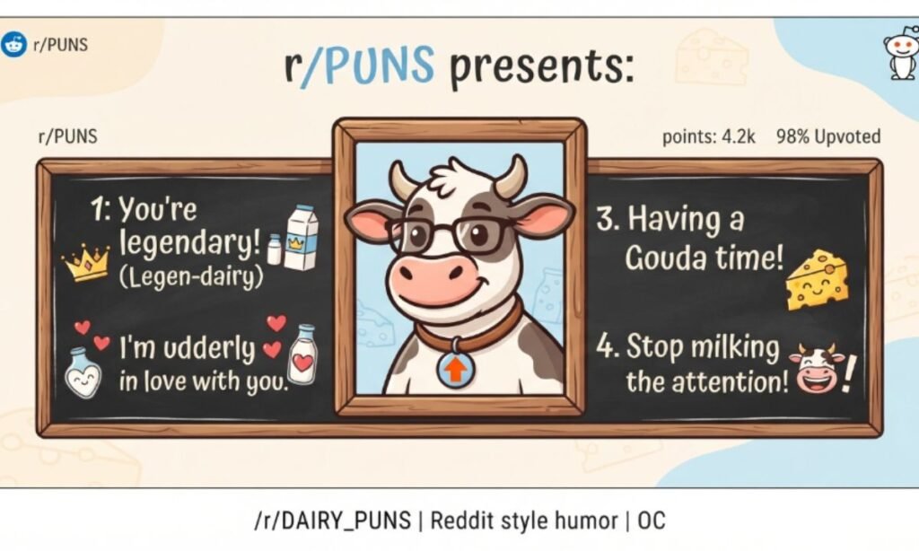 Dairy Puns Reddit Style Humor