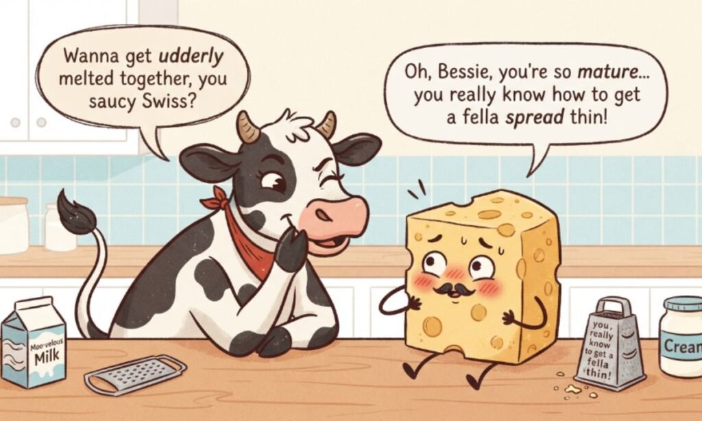 Dairy puns dirty