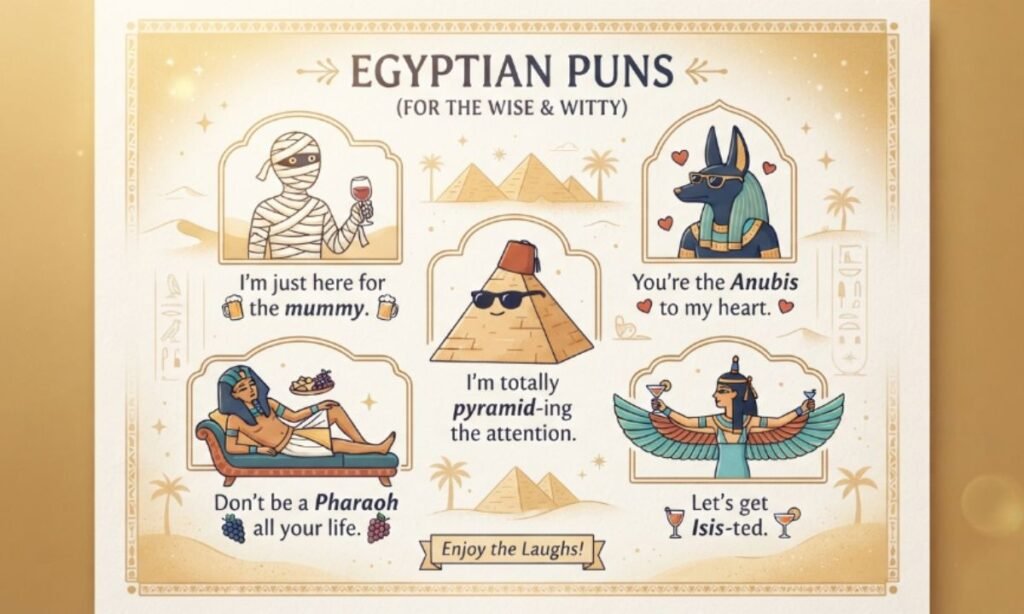 Egypt puns one liners for adults