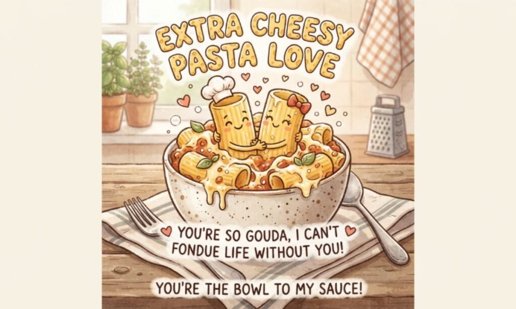 Extra Cheesy Pasta Love Puns