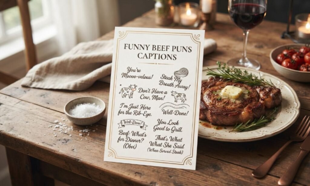 Funny Beef Puns Captions