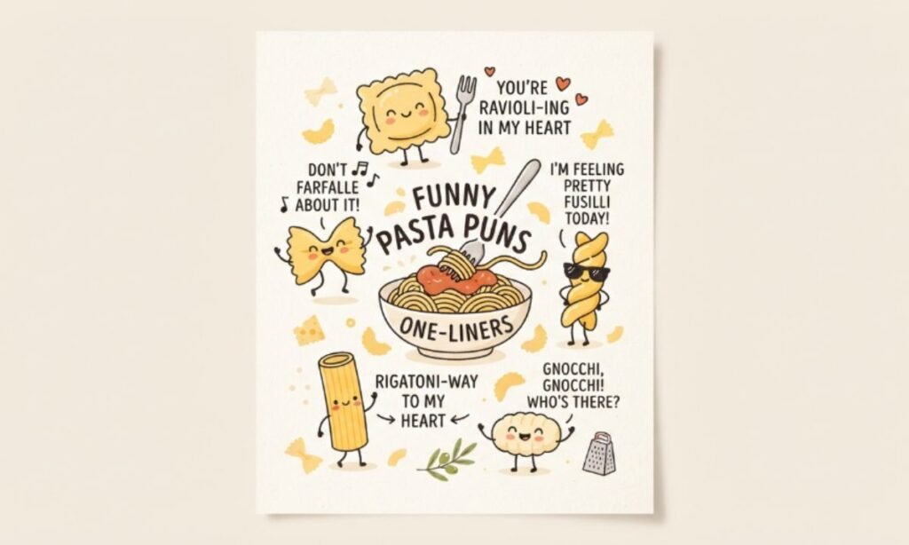 Funny Pasta Puns One Liners