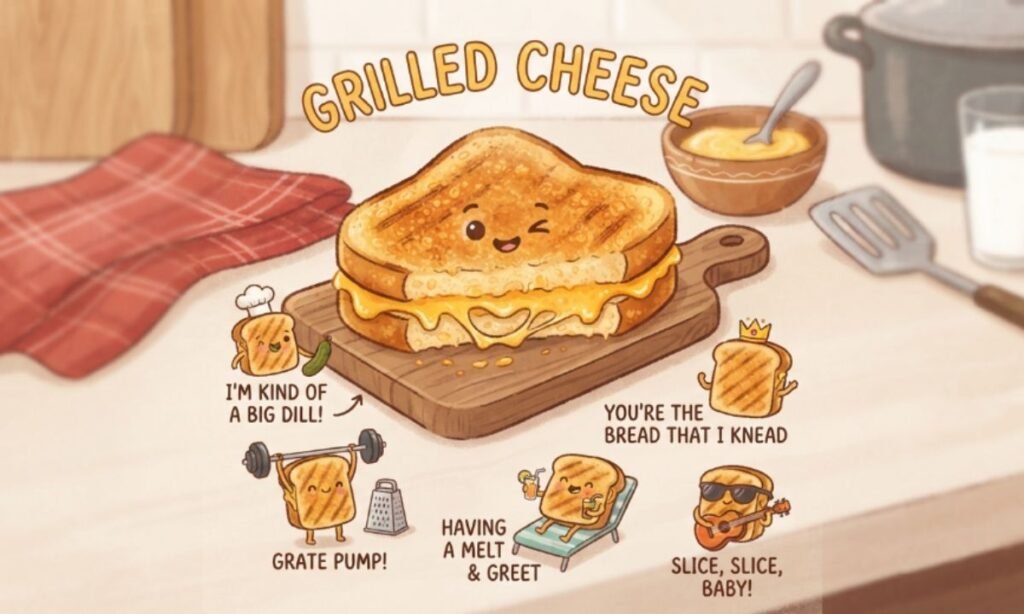 Grilled Cheese Sandwich Puns
