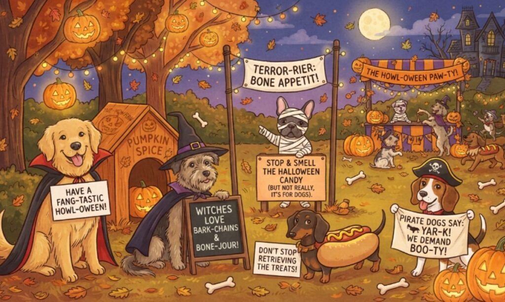 Halloween Dog Puns