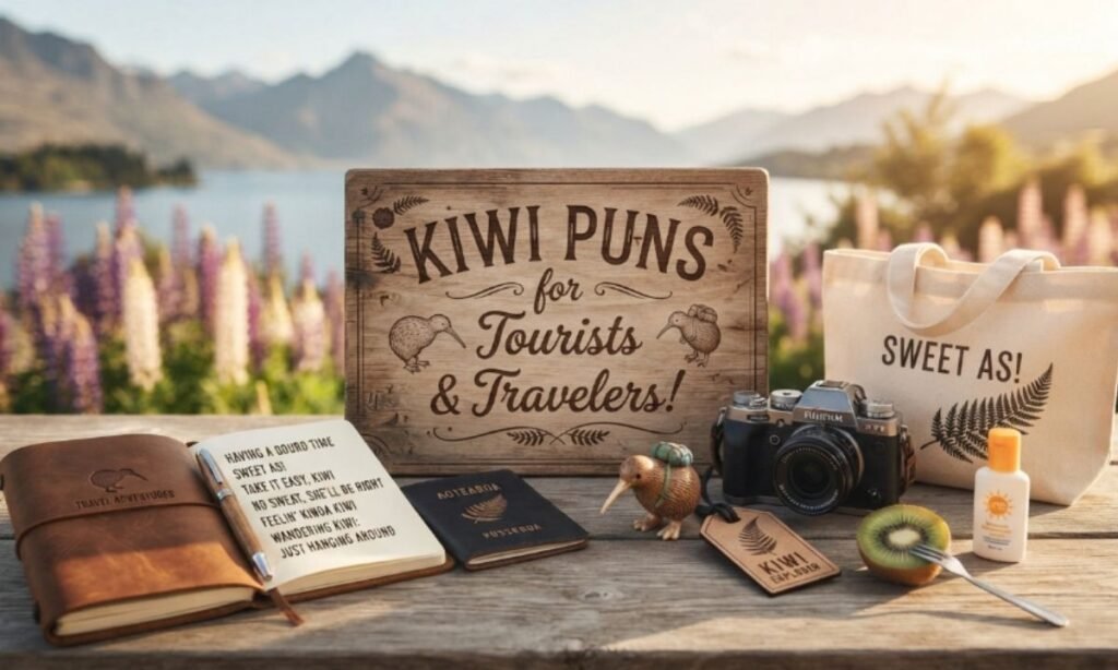 Kiwi Puns for Tourists and Travelers