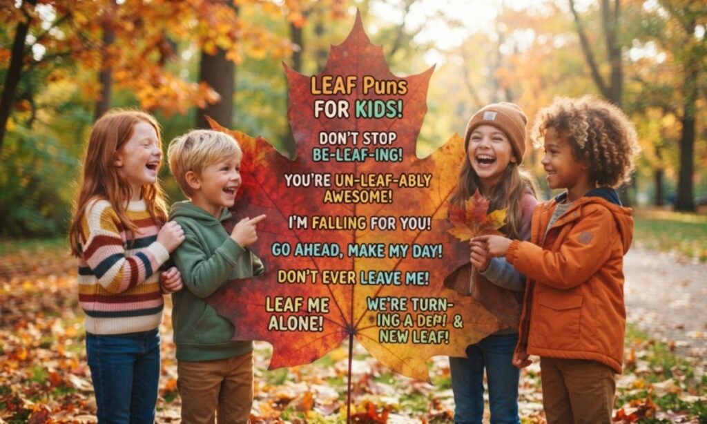 Leaf puns for kids