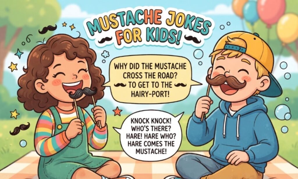 Mustache Jokes for Kids
