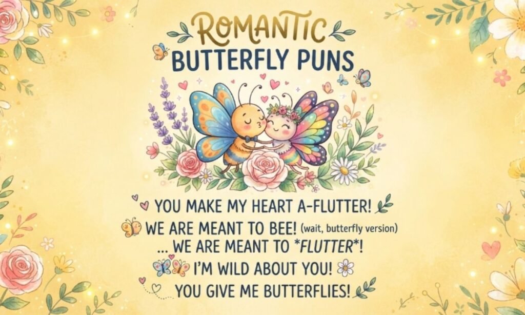 Romantic Butterfly Puns