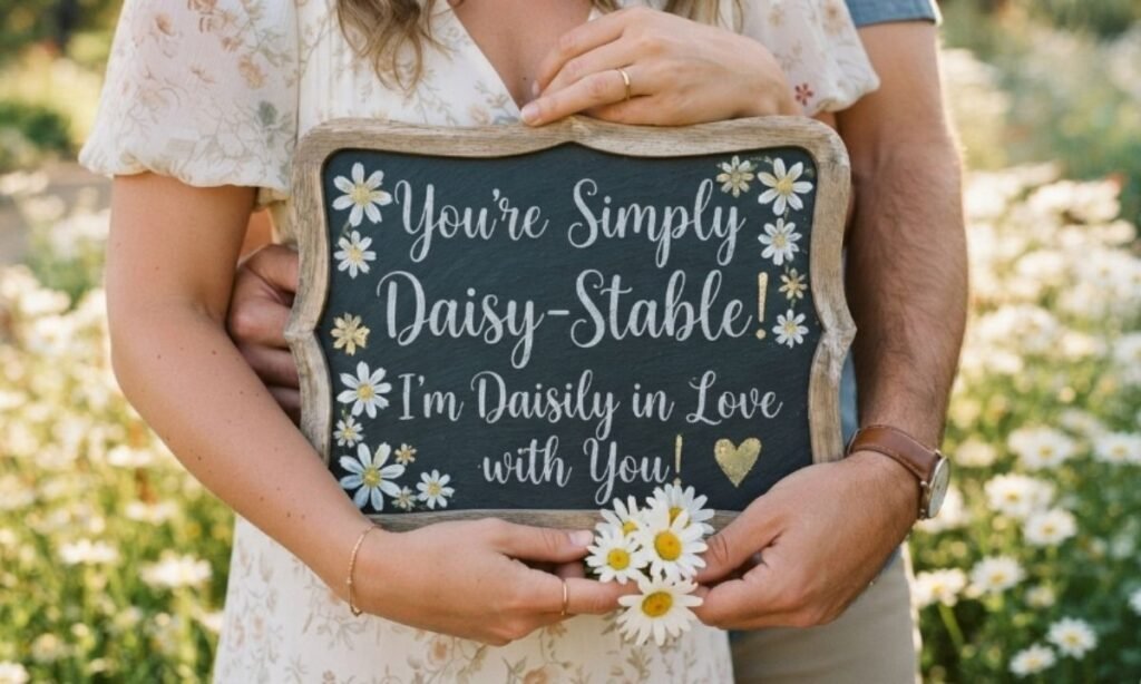 Romantic Daisy Love Puns