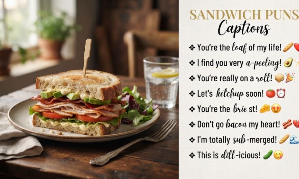 Sandwich Puns Captions