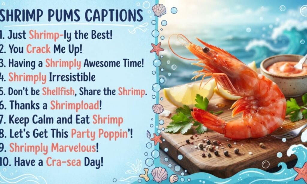 Shrimp Puns Captions