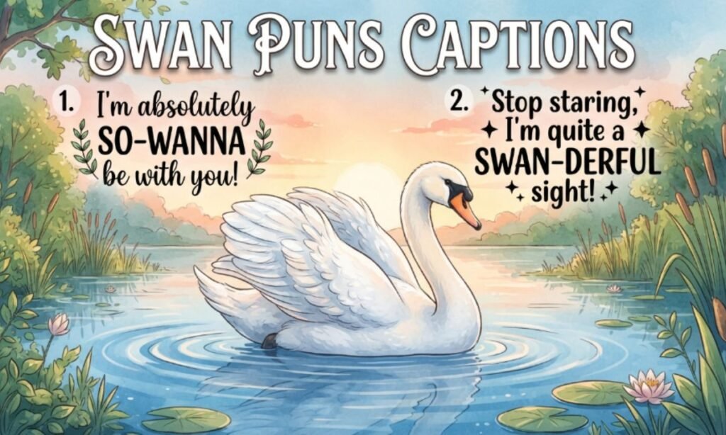 Swan Puns Captions