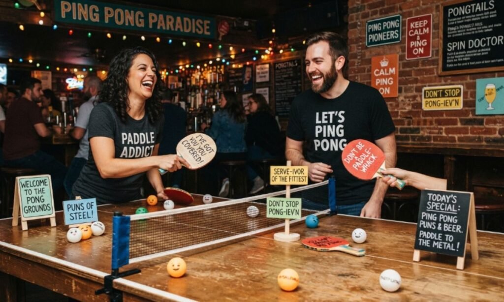 Table tennis puns