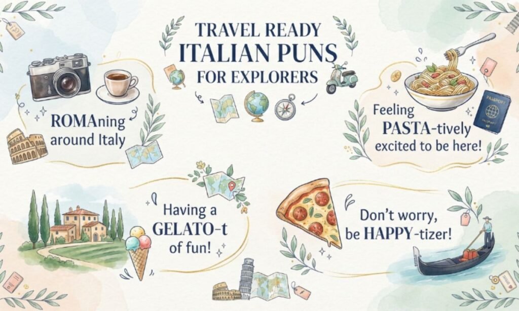 Travel Ready Italian Puns for Explorers