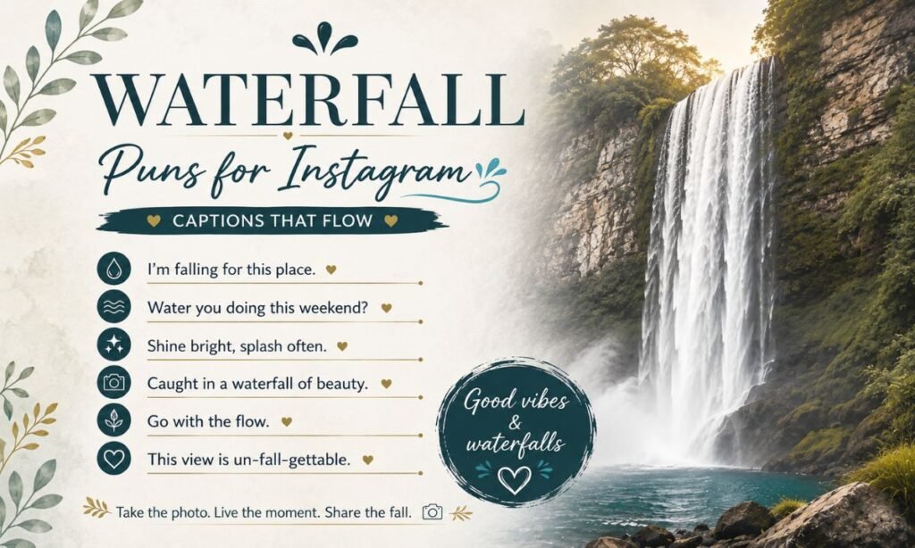 Waterfall Puns for Instagram