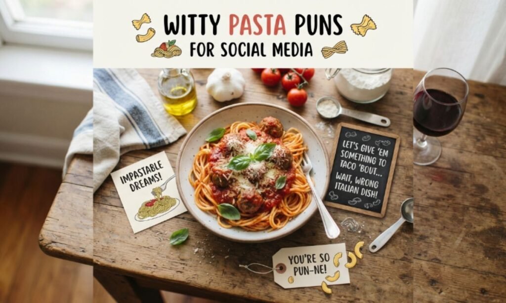Witty Pasta Puns for Social Media