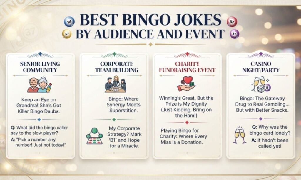 Best Bingo Jokes by Audience and Event