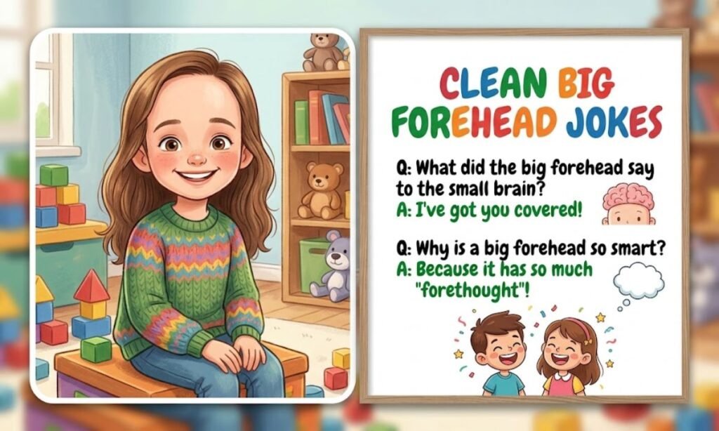 Clean Big Forehead Jokes for Kids and Family