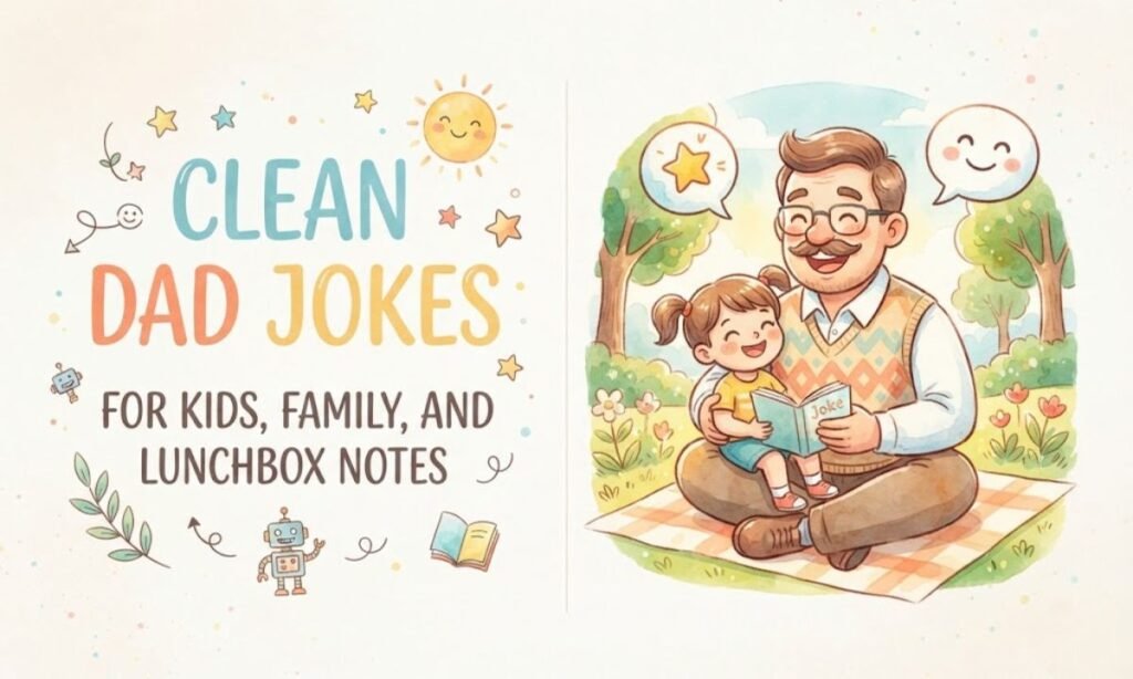 Clean Dad Jokes for Kids, Family, and Lunchbox Notes