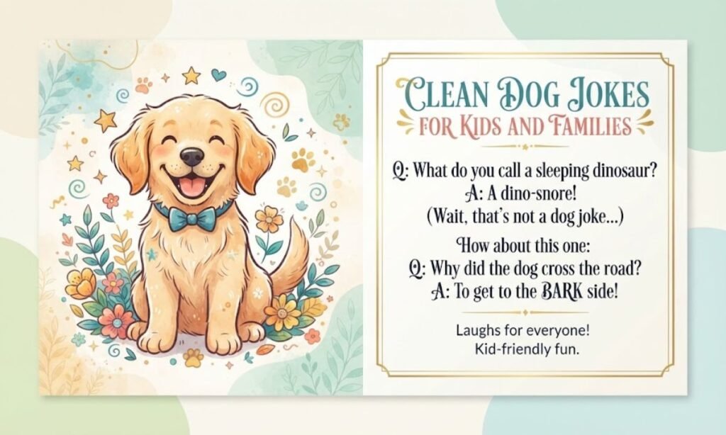 Clean Dog Jokes for Kids and Families