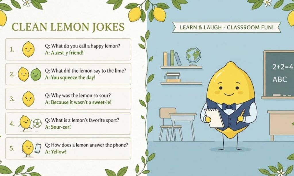 Clean Lemon Jokes for Kids and Classrooms