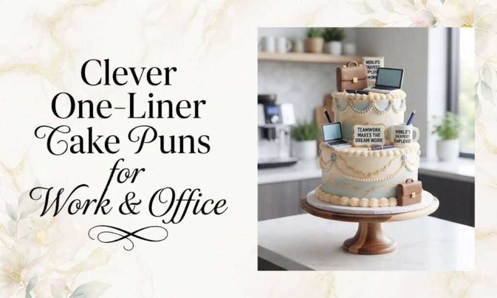 Clever One-Liner Cake Puns for Work & Office