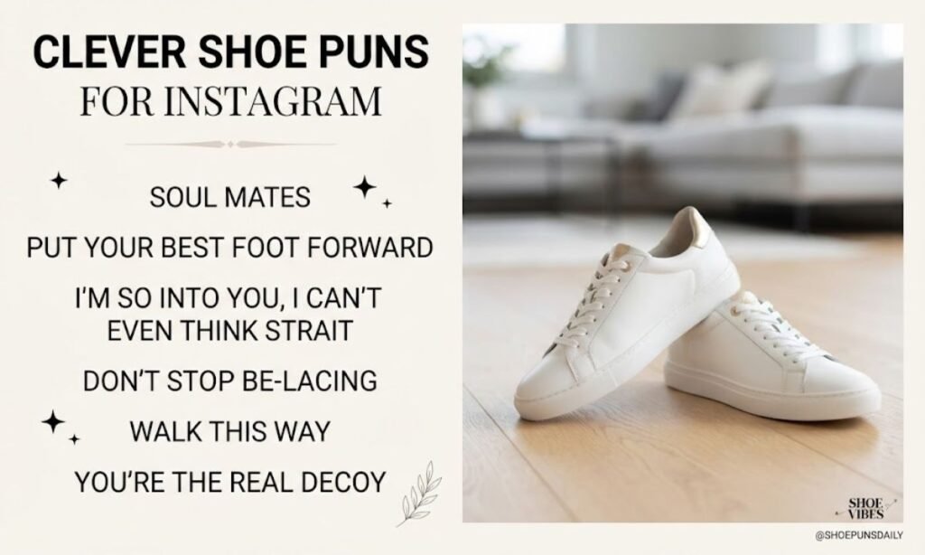 Clever Shoe Puns for Instagram
