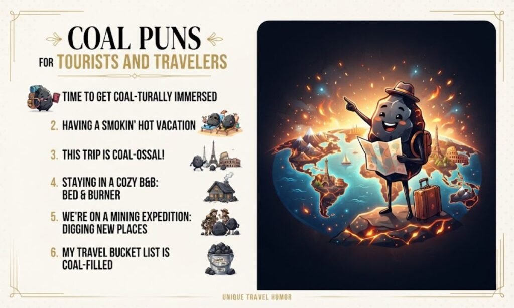 Coal Puns for Tourists and Travelers