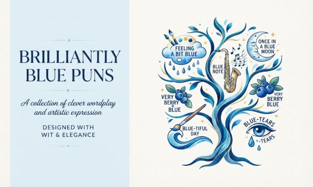 Color blue puns