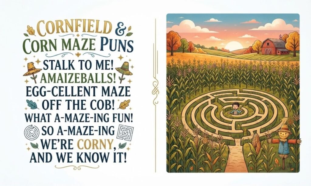 Cornfield and Corn Maze Puns