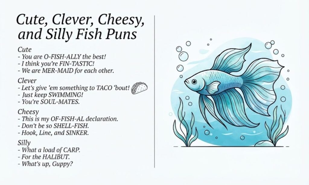 Cute, Clever, Cheesy, and Silly Fish Puns