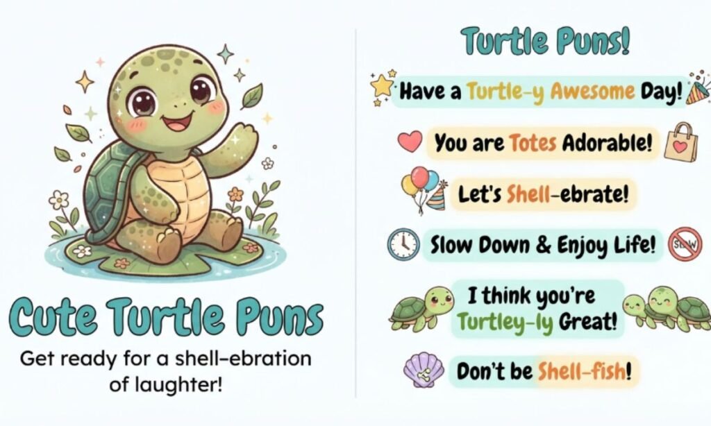 Cute Turtle Puns
