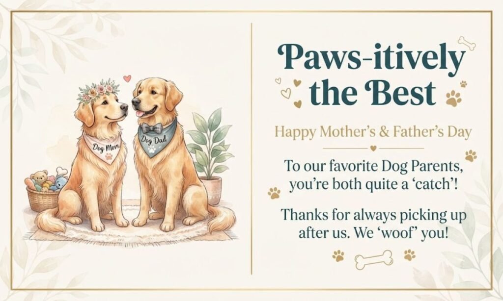 Mother's Day and Father's Day Dog Puns