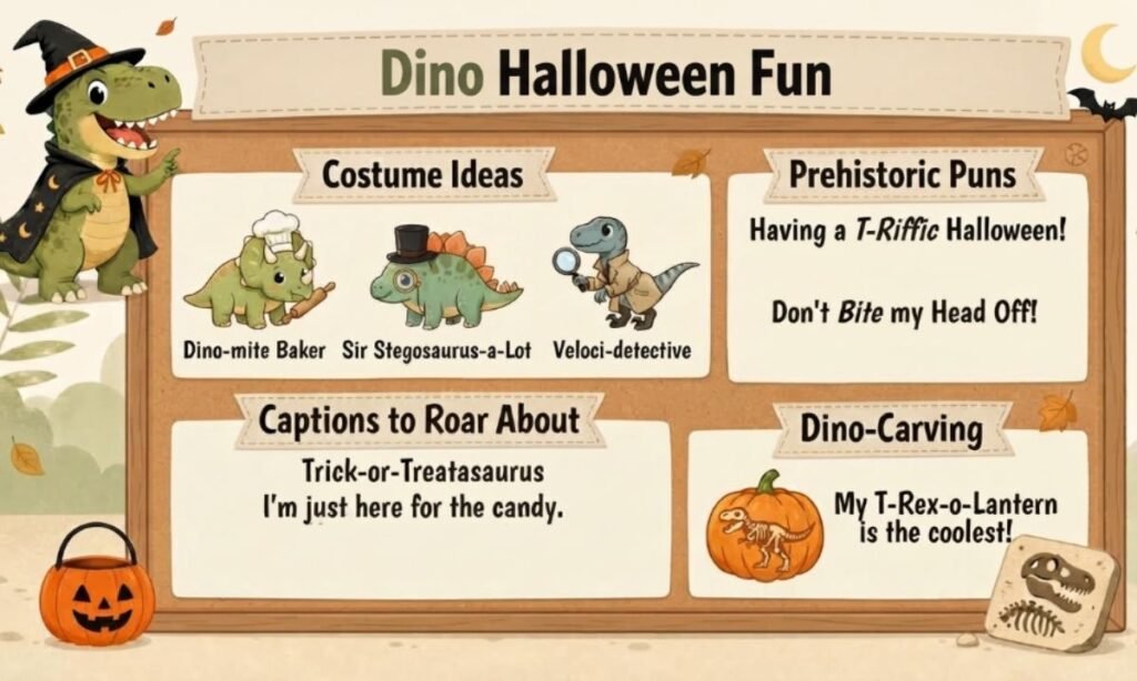 Dino Christmas Puns, Gift Tags, and Holiday Lines