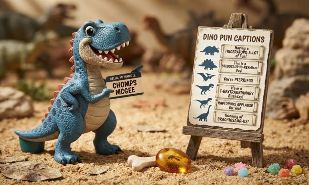 Dino puns captions