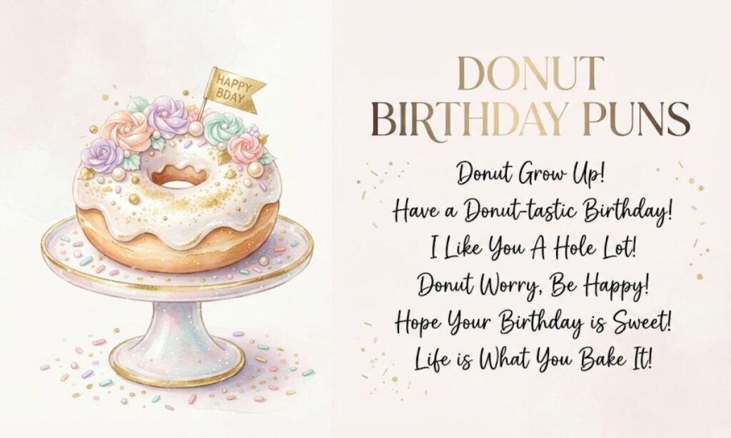 Donut Birthday Puns