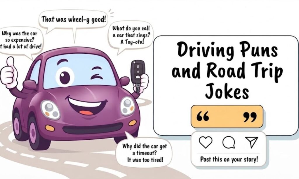 Driving Puns and Road Trip Jokes